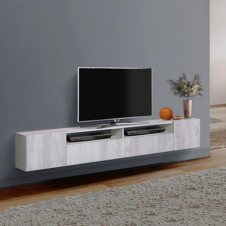 Тумба Прага (белый/бетон пайн белый)